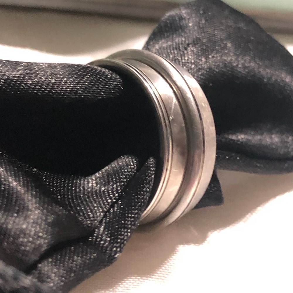 🛑CLEARANCE‼️ Breuning Sterling Silver 5mm width beveled striped band - Picture 12 of 16